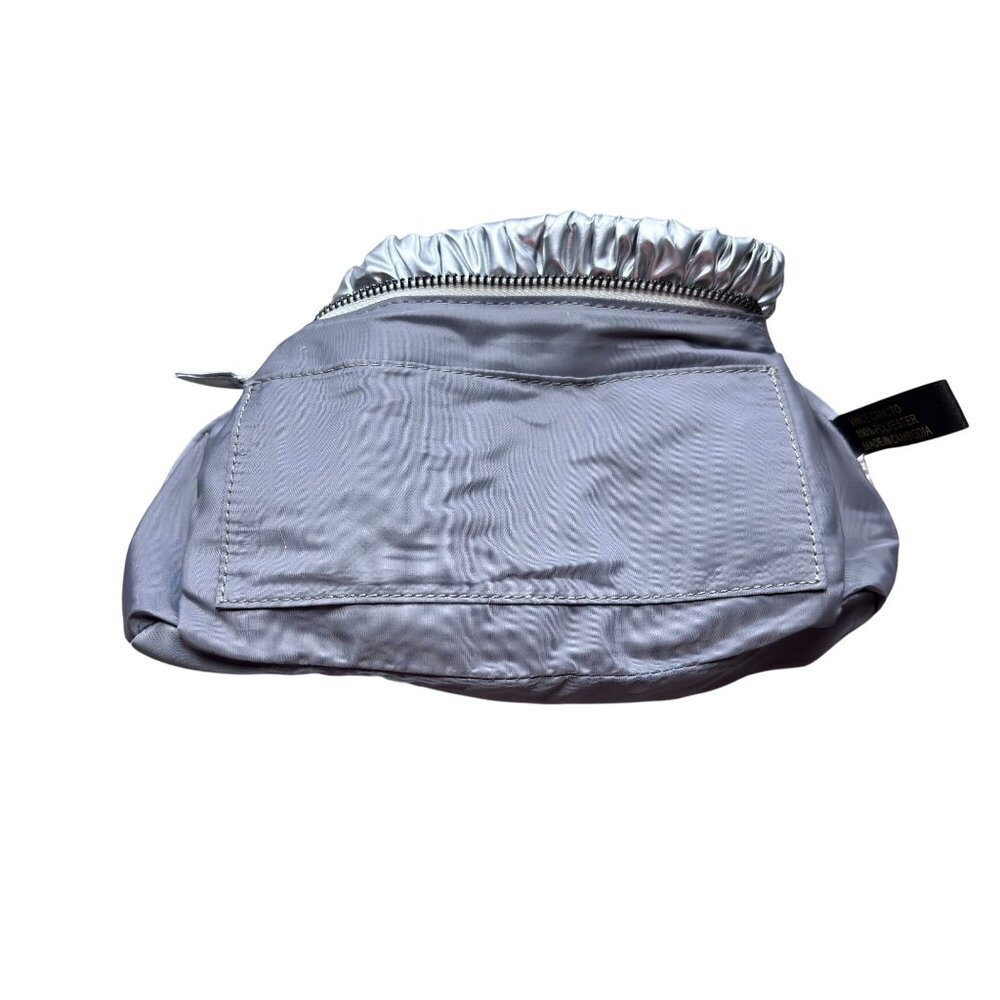 Vince Camuto Silver Clutch Bag With Removable Mesh Pouch - Picture 7 of 9